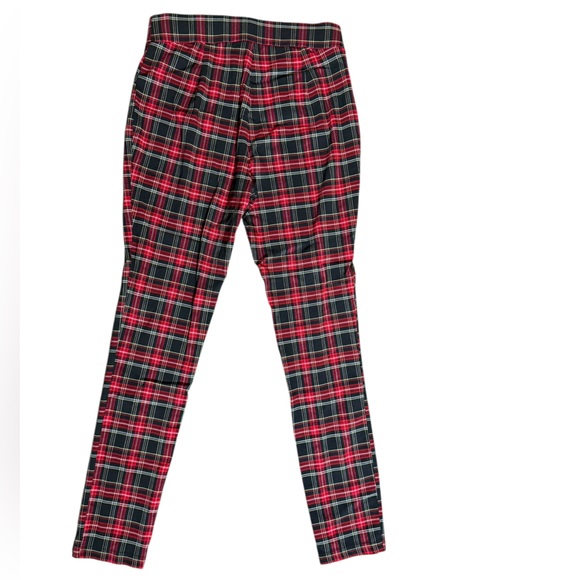 Tommy Hilfiger Red and Black Plaid Trousers - Picture 2 of 6